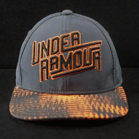 Under Armour Grey & Orange Baseball Cap Hat Youth Small / Medium - Picture 1 of 6